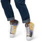 HIGH FRONTIER 4 ALL Sun Map: Men’s high top canvas shoes - person standing on tip-toes wearing the shoes