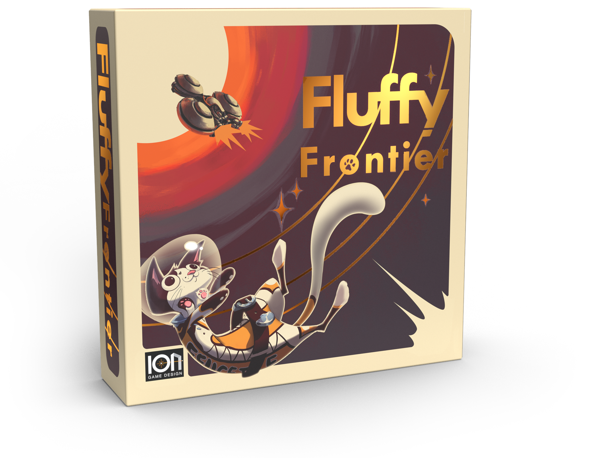 Fluffy Frontier Board Game - 3D front box cover