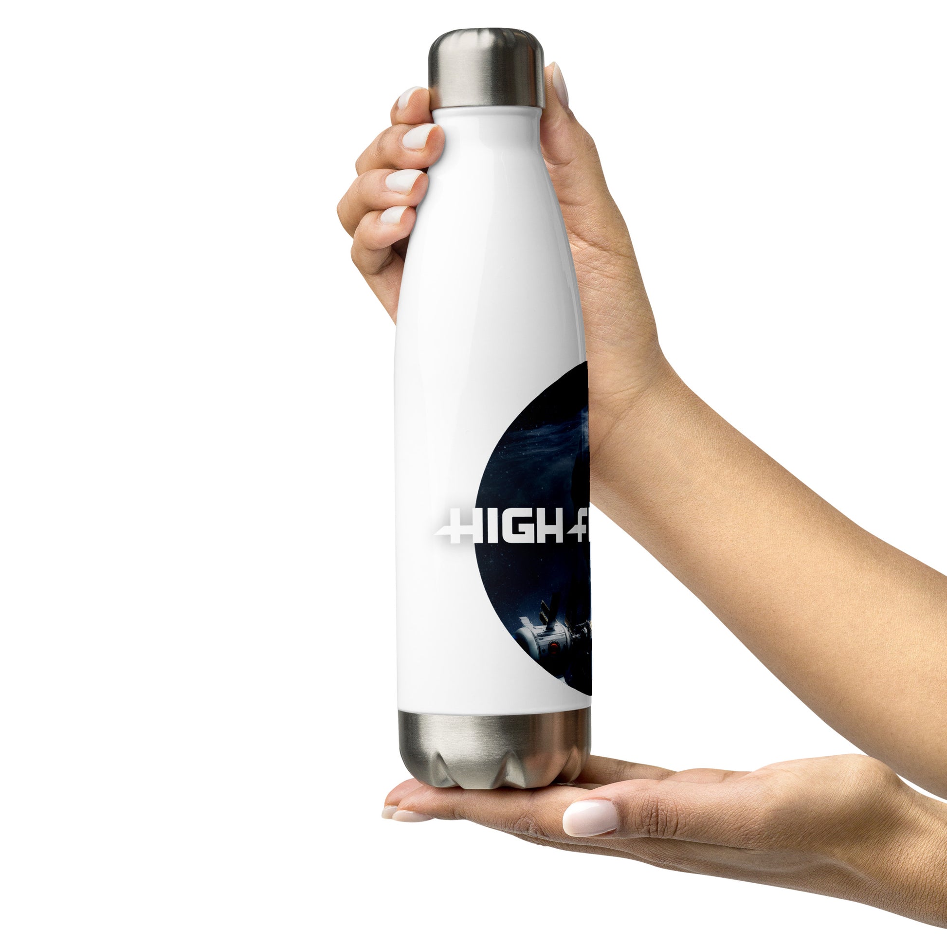 HIGH FRONTIER 4 ALL: Stainless Steel Water Bottle - side view