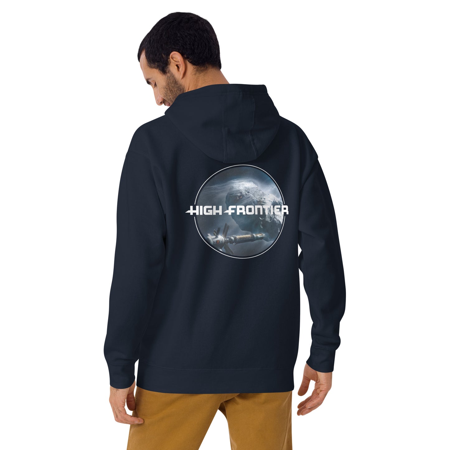 Unisex Hoodie - Back Image HIGH FRONTIER