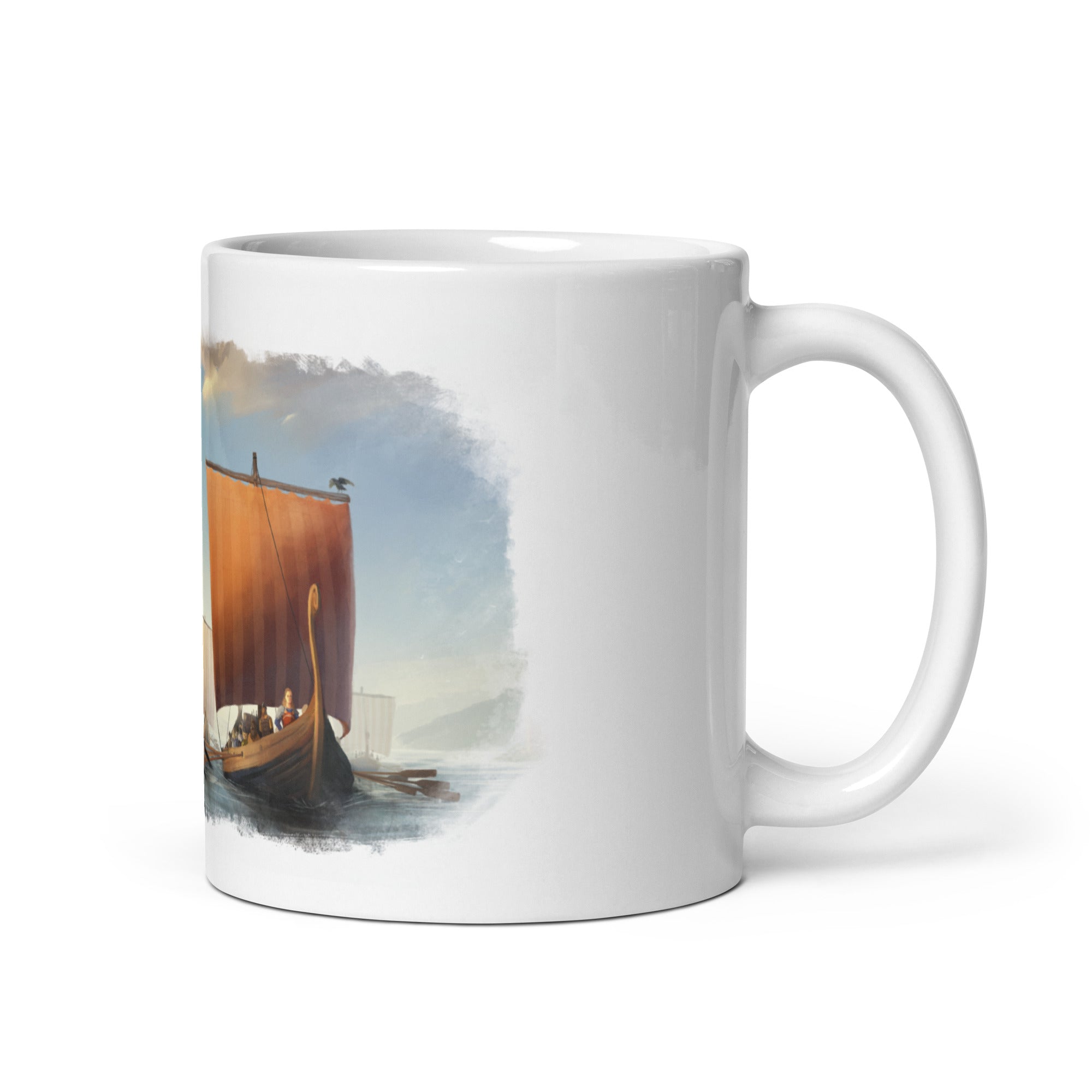 PAX VIKING : White mug - side left view 2