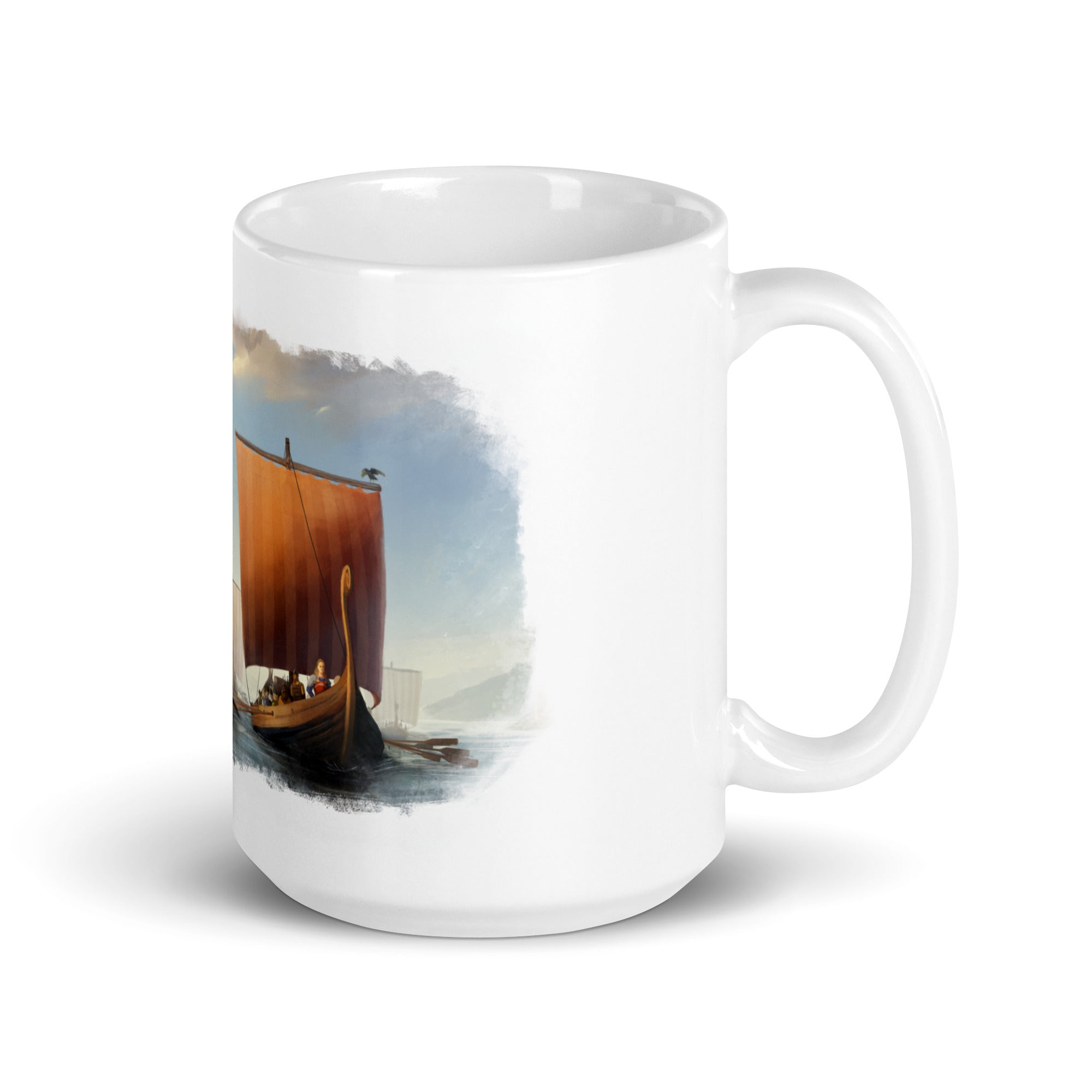 PAX VIKING : White mug - side left view